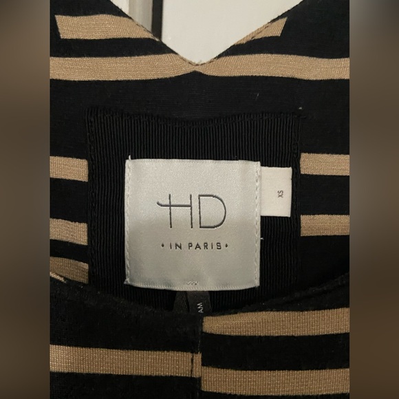 Anthropologie HD in Paris Saraid Striped Fit n' Flare Jersey Dress XS - Picture 3 of 7